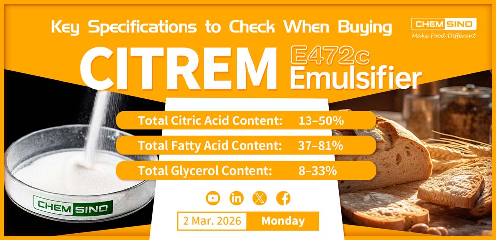 Key Specifications to Check When Buying CITREM E472c Emulsifier